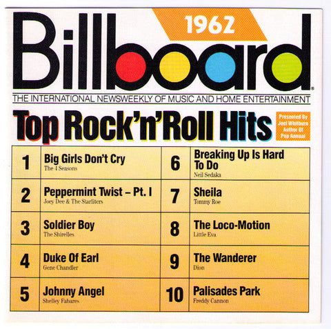 Billboard Top Rock N Roll Hits: 1962