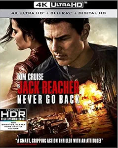 Jack Reacher: Never Go Back (4K UHD + Blu-ray + Digital)