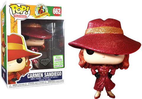 Funko Pop! Television: Carmen Sandiego - Carmen Sandiego (Diamond) (2019 Spring Convention Shared Sticker)