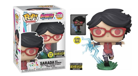 Funko Pop! Animation: Boruto: Naruto Next Generations - Sarada with Sharingan (Glow in the Dark) (Entertainment Earth)