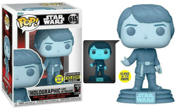 Funko Pop! Star Wars - Holographic Luke Skywalker (Glow In The Dark) (Entertainment Earth)