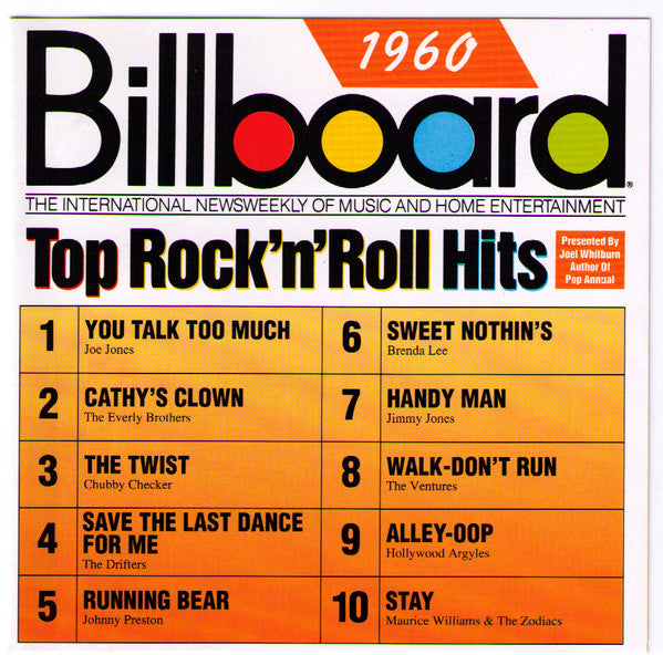 Billboard Top Rock N Roll HIts: 1960