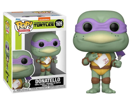 Funko Pop Movies Teenage Mutant Ninja Turtles 1990 Donatello with Yellow Dog Discs