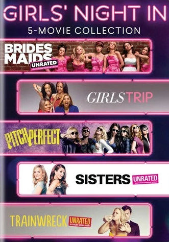 Girls' Night In: 5 Movie Collection (Bridesmaids / Girls Trip / Pitch Perfect / Sisters / Trainwreck)