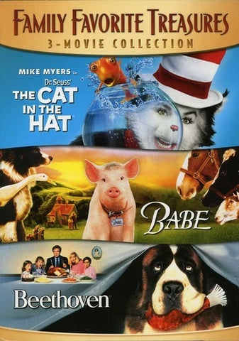 Family Favorite Treasures: 3-Movie Collection (The Cat in the Hat / Babe / Beethoven)