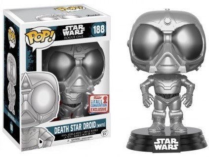 Funko Pop Star Wars Rogue One - Death Star Droid (White) (Barnes & Noble) (2017 Fall Convention)