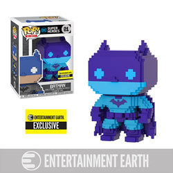 Funko Pop 8 Bit: DC Super Heroes - Batman (Purple & Blue) (Entertainment Earth)