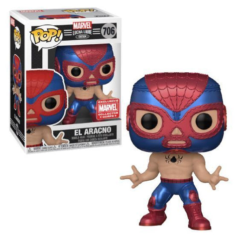 Funko Pop! Marvel: Lucha Libre - El Aracno (Marvel Collector Corps)