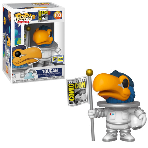 Funko Pop Ad Icons: San Diego Comic Con - Toucan (Astronaut) (White) (2020 SDCC Official Sticker)