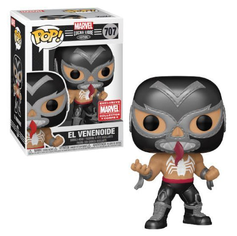 Funko Pop! Marvel: Lucha Libre - El Venenoide (Marvel Collector Corps)