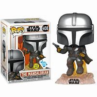 Funko Pop! Star Wars: Mandalorian with Blaster (Glow In The Dark) (GameStop)