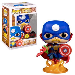 Funko Pop! Marvel: Infinity Warps - Soldier Supreme (GITD) (Walgreens)