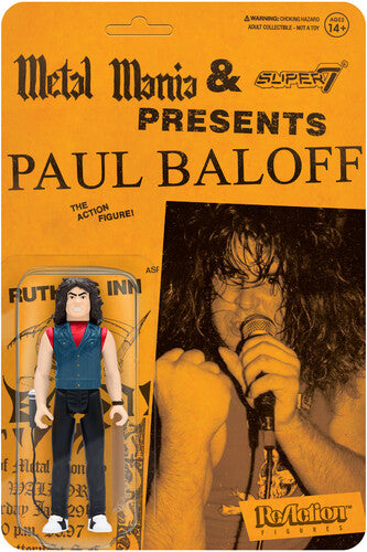 Super7 - Exodus - Paul Baloff ReAction Figure - Metal Mania Fanzine Bundle.