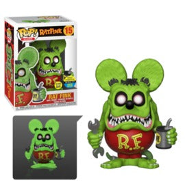 Funko Pop Icons - Rat Fink (Glow In The Dark) (Toy Tokyo) (2019 SDCC Official Sticker)