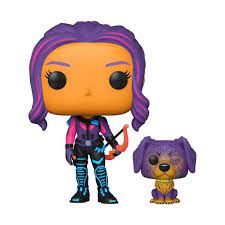 Funko Pop! Marvel: Kate Bishop with Lucky The Pizza Dog (Black Light) (Target)