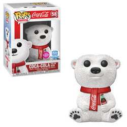 Funko Pop Ad Icons: Coca-Cola - Polar Bear (Funko Shop) (Flocked)
