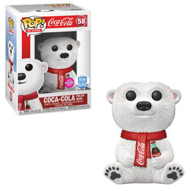 Funko Pop Ad Icons: Coca-Cola - Polar Bear (Funko Shop) (Flocked)