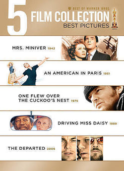 Warner Bros. 5 Film Collection Best Pictures (The Departed / Driving Miss Daisy / One Flew Over the Cuckoo's Nest / Mrs. Miniveran / An American in Paris)
